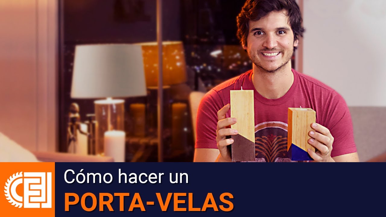 Cómo hacer un Porta-velas? Un excelente regalo - Carpintería básica
