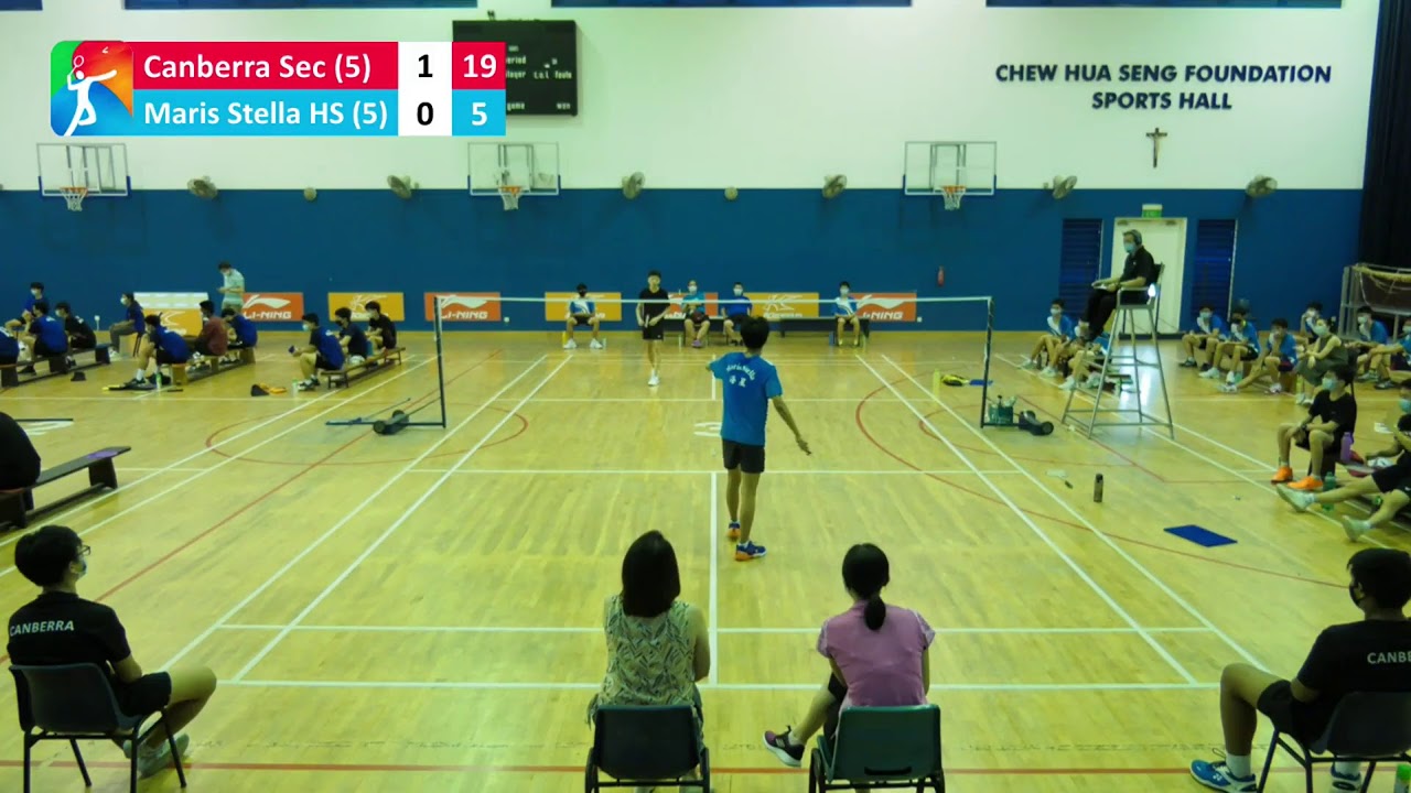 Canberra Secondary School vs Maris Stella High School | Badminton North B Div Boys | NSG 2021