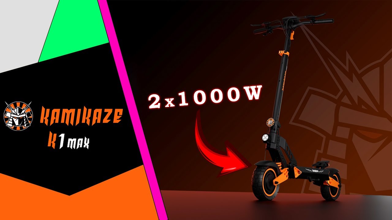 Kamikaze K1 Max 🛴 Elektryczna hulajnoga 2x1000W / Recenzja 4K