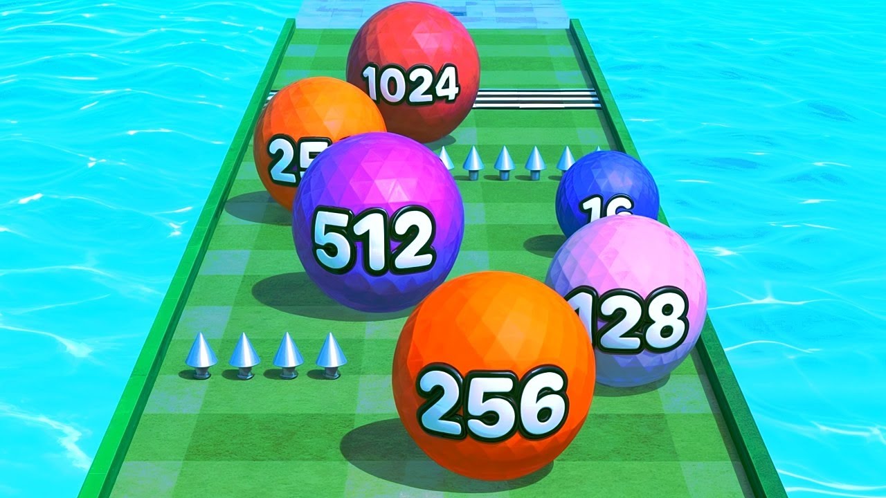 2048 Golf Ball Runner ! All Levels Gameplay (1223-1231) android, ios