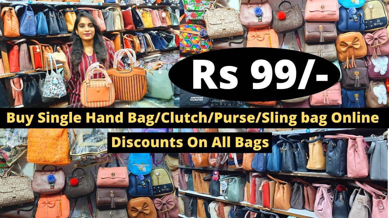 Buy Fancy Handbags,Party Wear Clutches,Purses,Pocket Wallets,Sling Bags @Rs 99|Single Product ONLINE