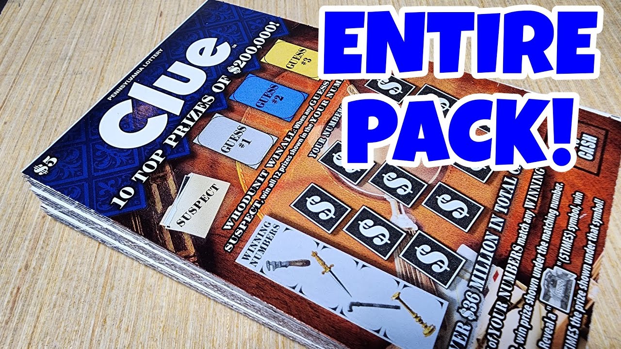 🤓 CLUE | PA LOTTERY | SCRATCH OFF TICKETS | ENTIRE PACK #scratchers