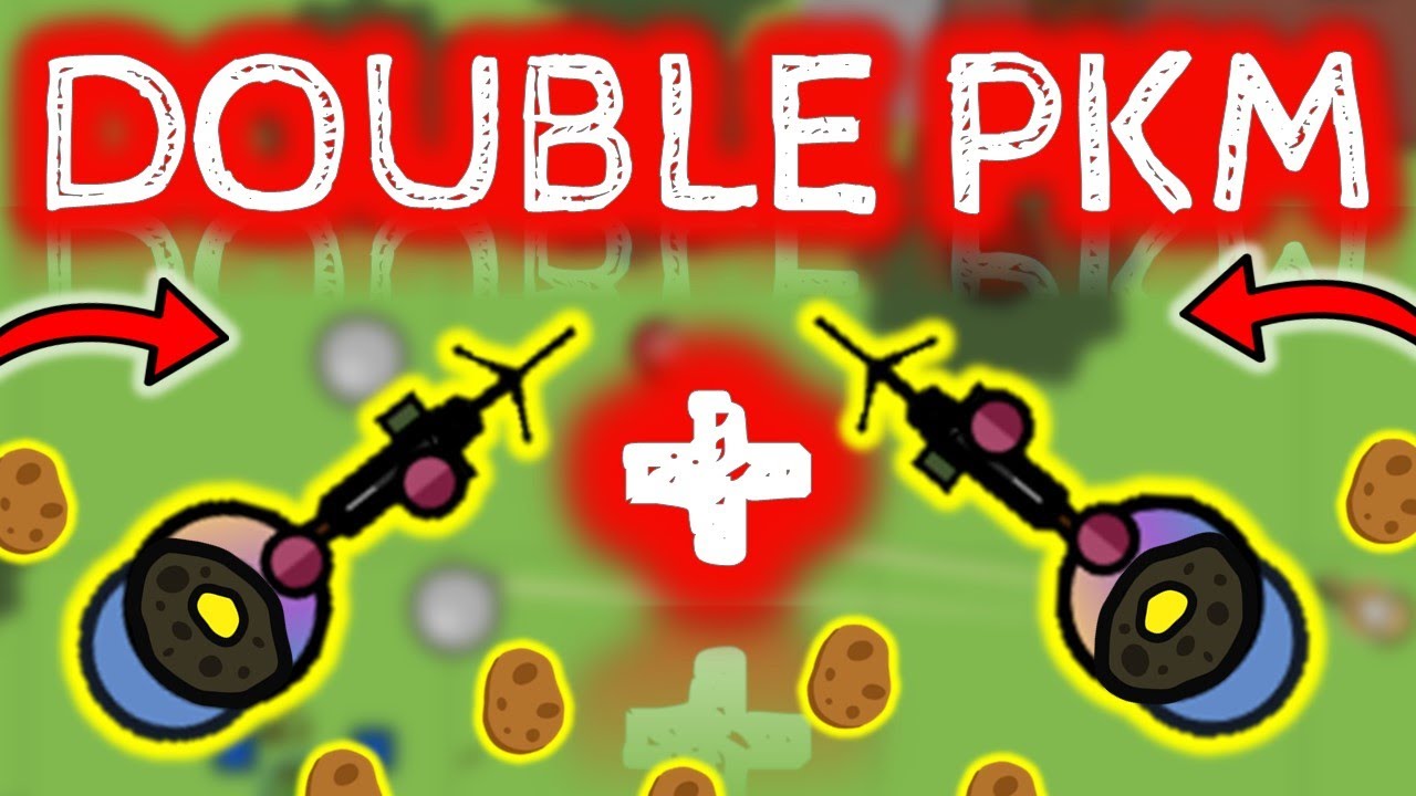 *SURVIV.IO* DOUBLE PKM (rarest combo) and double AWM-S in THE POTATO MODE !!!!