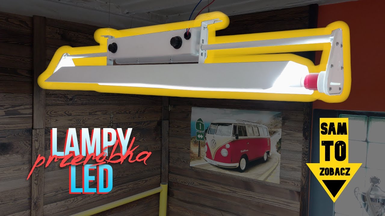 Odnawianie starych lamp jarzeniowych | przerabianie na świetlówki LED