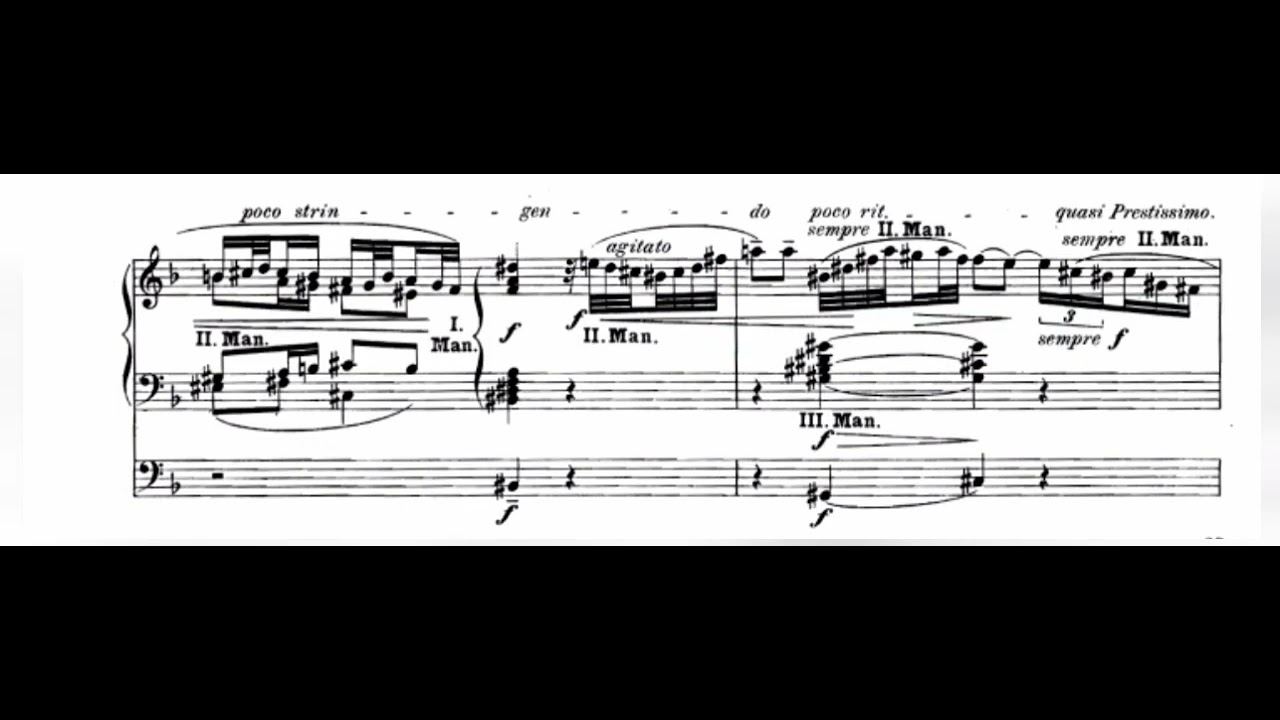 Bach/J.B.J.M.Reger Chromatic Fantasy and Fugue for Organ SCORE