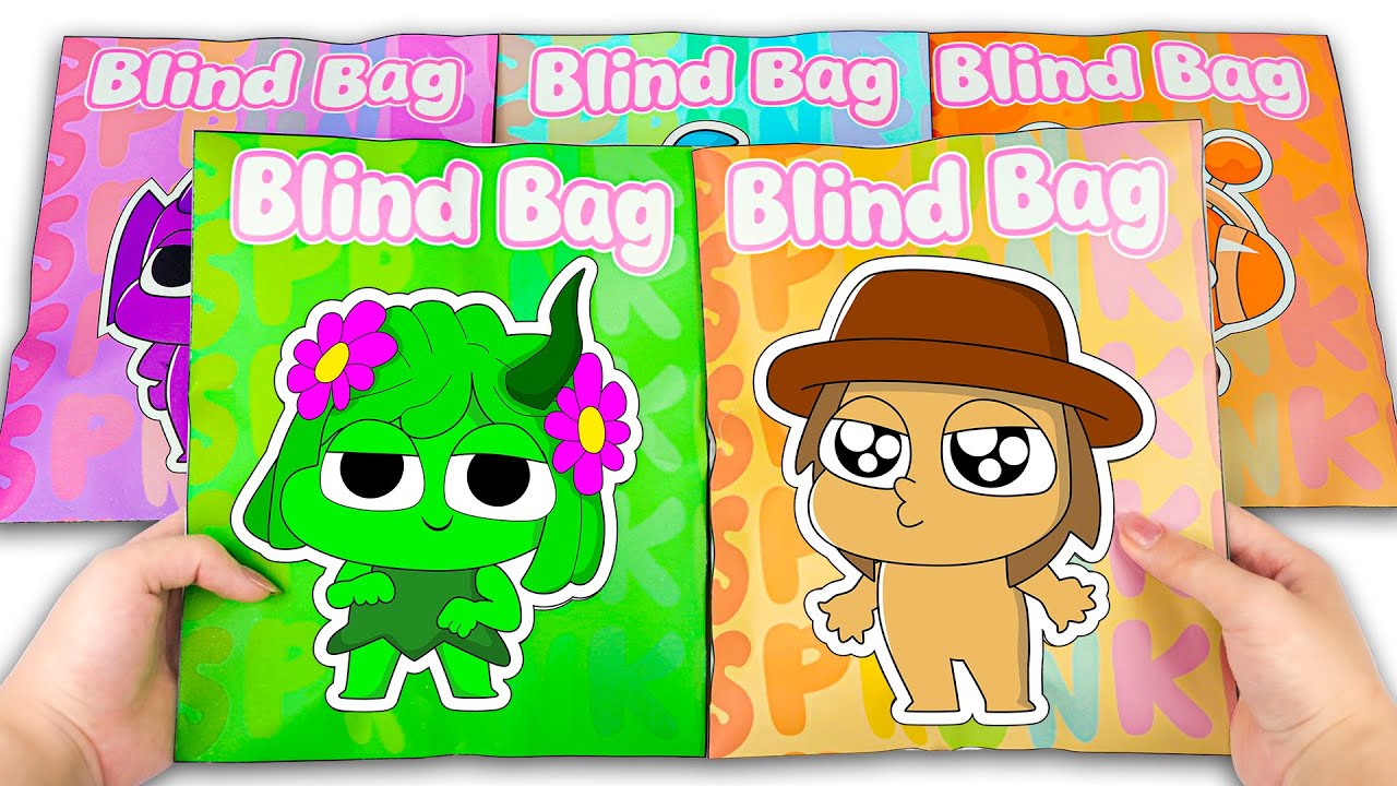 Sprunki Paper DIY💖 Incredibox COUPLE Love SPRUNKI BABY SHARK💕🥰 BLIND BOX Unboxing | ASMR