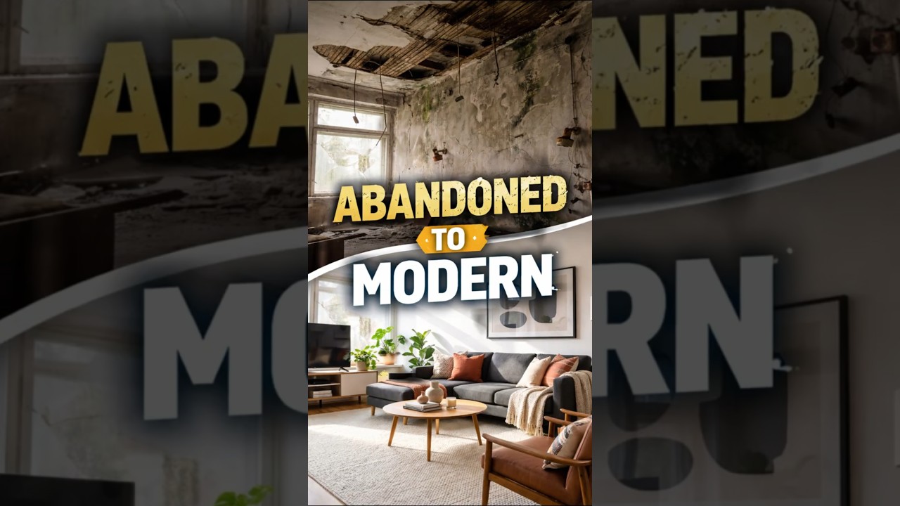 From Abandoned to Modern Living Room 😱 | Insane Renovation Timelapse