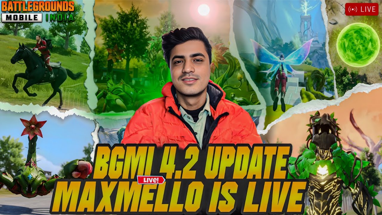 FINALLY 4.2 UPDATE! 😍 New Powers & New Map | #maxmellolive  #bgminewupdate #pubg #bgmi #livestreamin