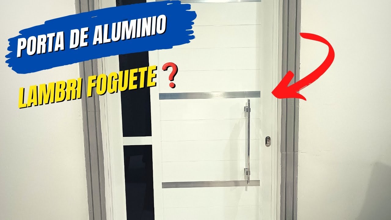 Como fazer porta de alumínio com lambri foguete passo a passo/ parte 2