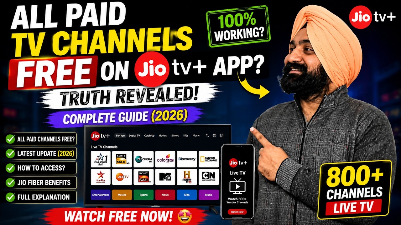 All Paid TV Channels FREE on Jio TV+ App? Truth Revealed! | Complete Guide (2026)