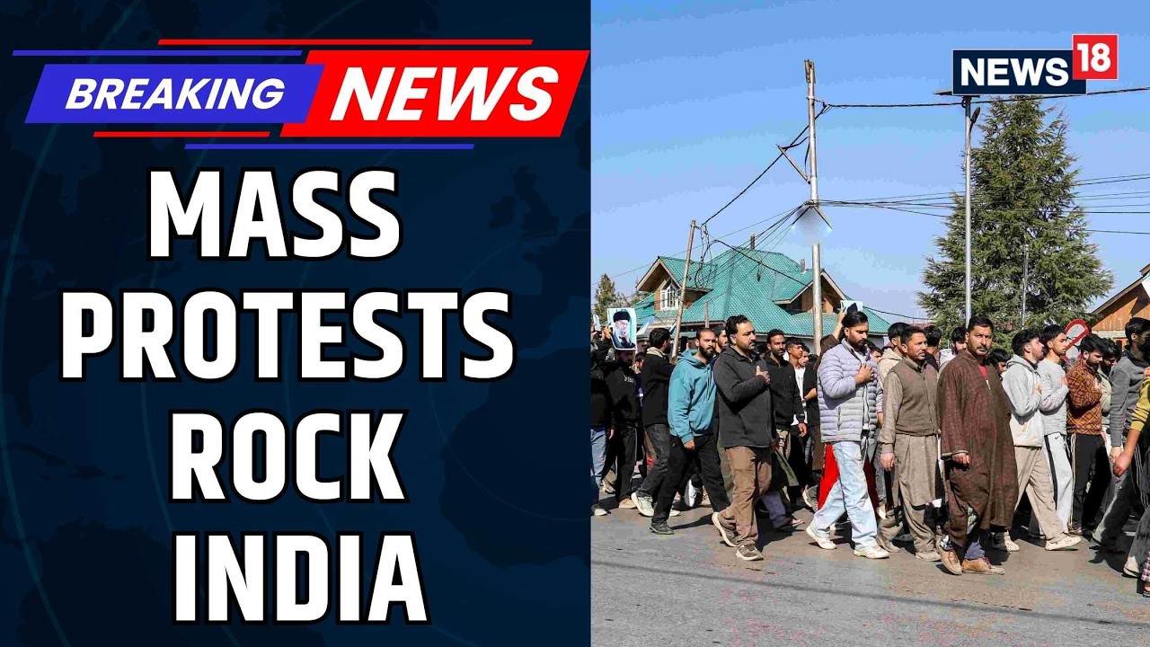 Khamenei Death Sparks Protests In India, Sri Nagar, Gulmarg See End Violence Slogans | News18