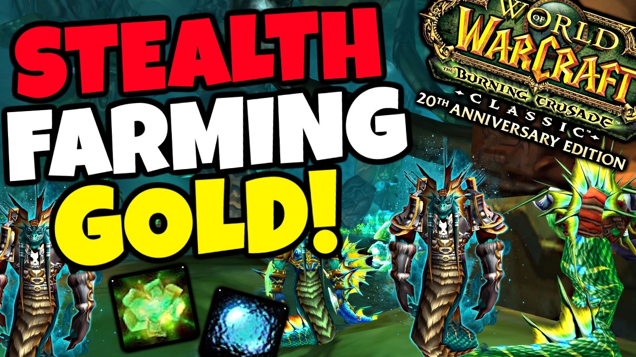 Rogue Stealth Farming Steamvaults For Gold in TBC Anniversary - Actually Pretty Good Gold Per Hour!