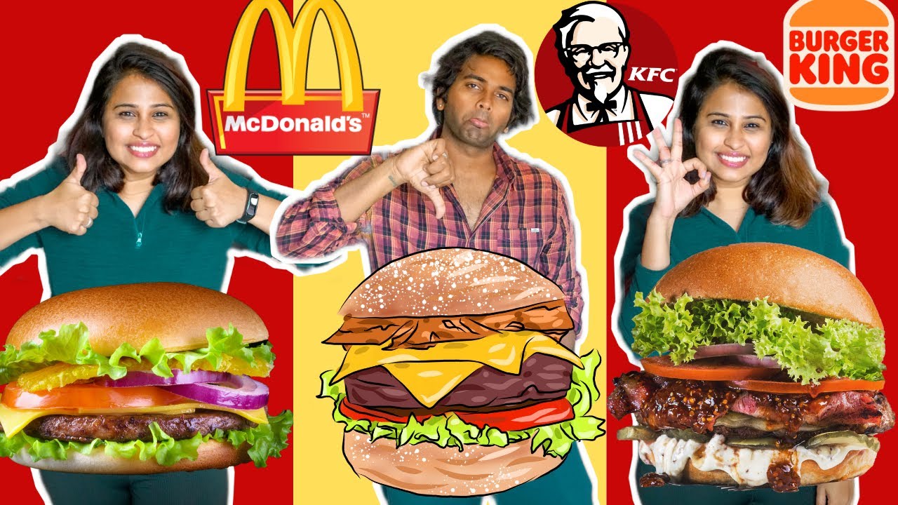McDonald's vs KFC vs BURGER KING  || Best Burger Challenge