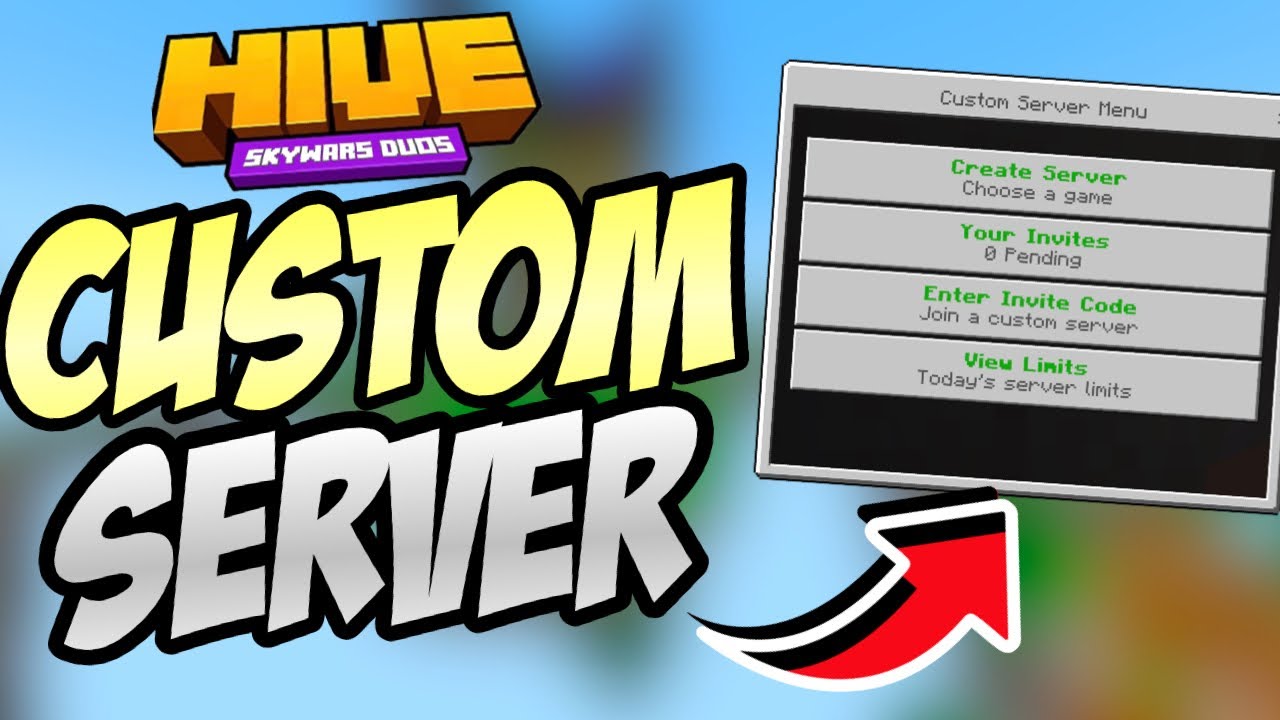 How to make a custom game on The Hive Minecraft server (Minecraft The Hive Server)