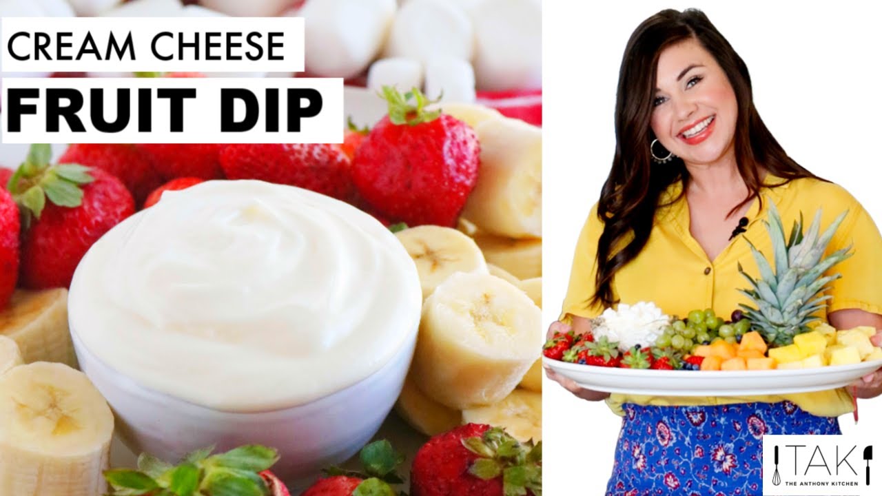 Cream Cheese Fruit Dip | Only 3 Ingredients! (+ How to Make a Fruit Platter!)