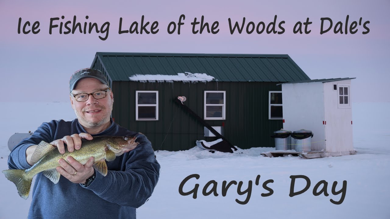 Ice fishing on Lake of the Woods at Dale's.  Gary's day.