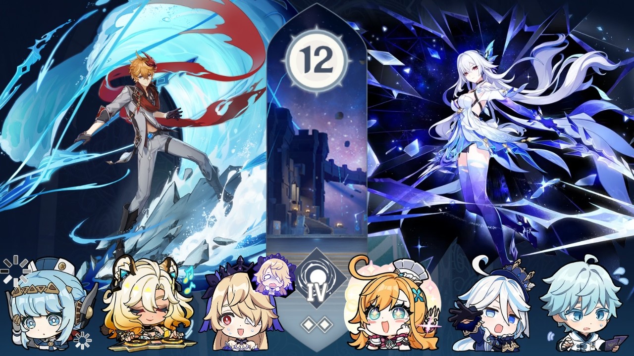 Tartaglia Lunar-Charged | Skirk Freeze - Spiral Abyss (Version Luna IV)