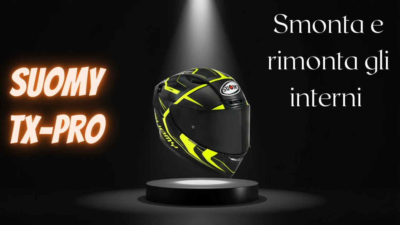 SUOMY TX-PRO CARBON SMONTARE E RIMONTARE GLI INTERNI 