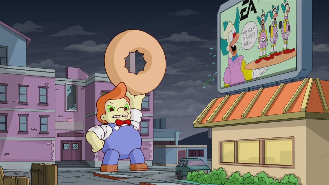 The Simpsons Game 08 Shadow Of The Colossal Donut