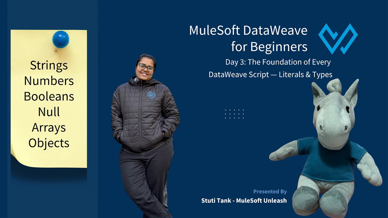 Day 3: MuleSoft DataWeave Literals & DataTypes Explained | DataTypes with Real Ex. (30-Day Series)
