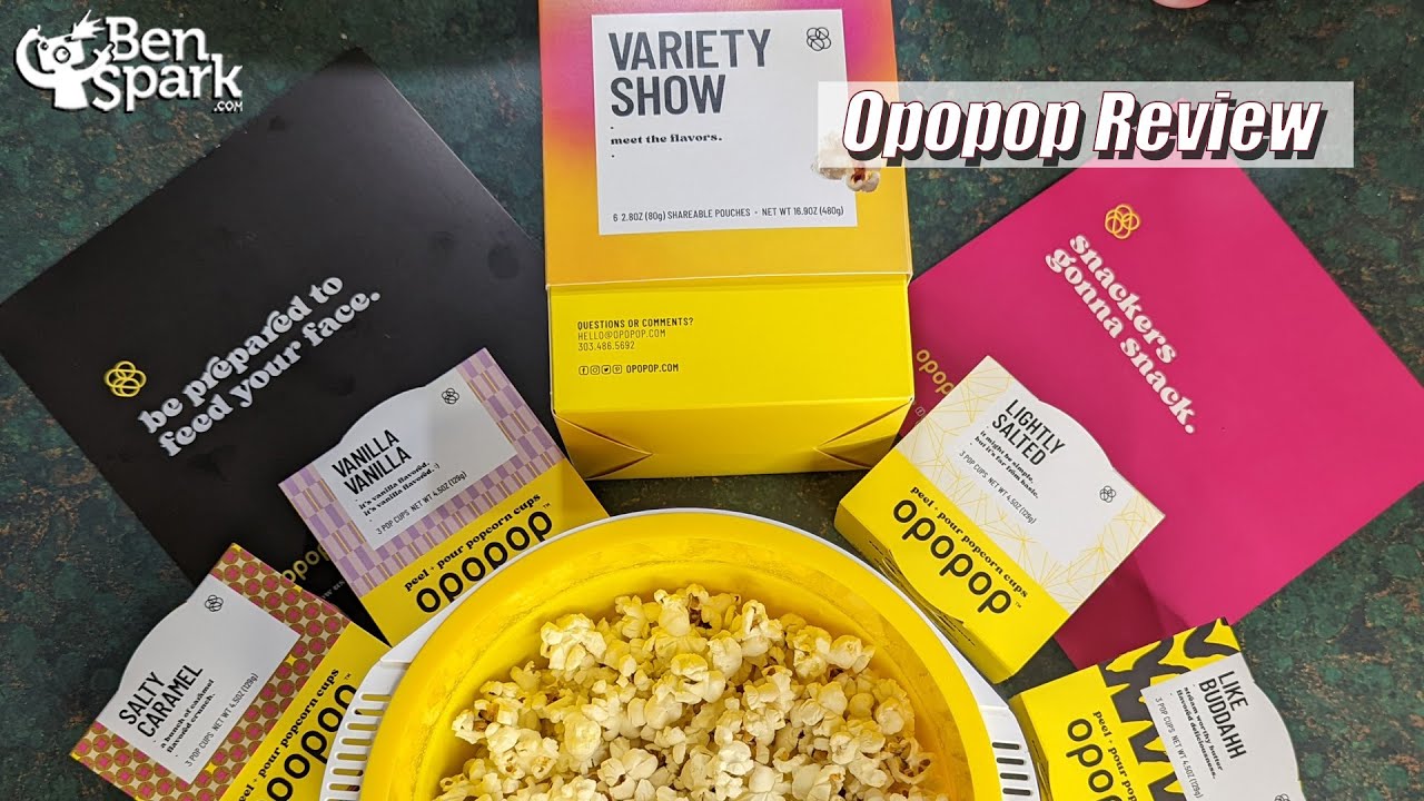 Opopop Review - Flavor Wrapped Gourmet Popcorn Flavors