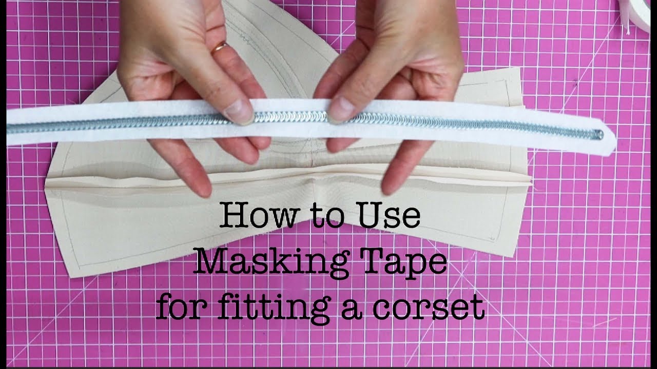 Using masking tape for Corset Fitting