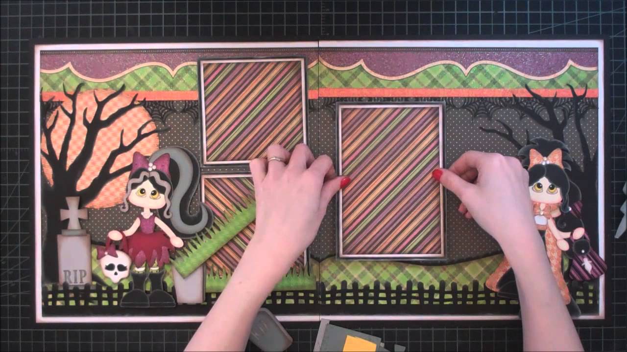 Faith Abigail Designs - Ghouls Night Out Scrapbook Layout Tutorial