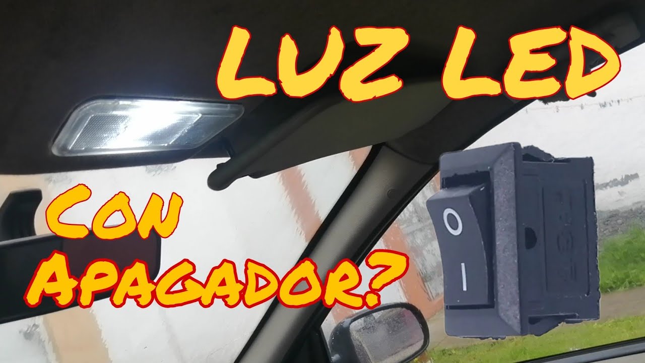 CHEVY / CORSA luz interior led. botón de encendido en luz de cortesia