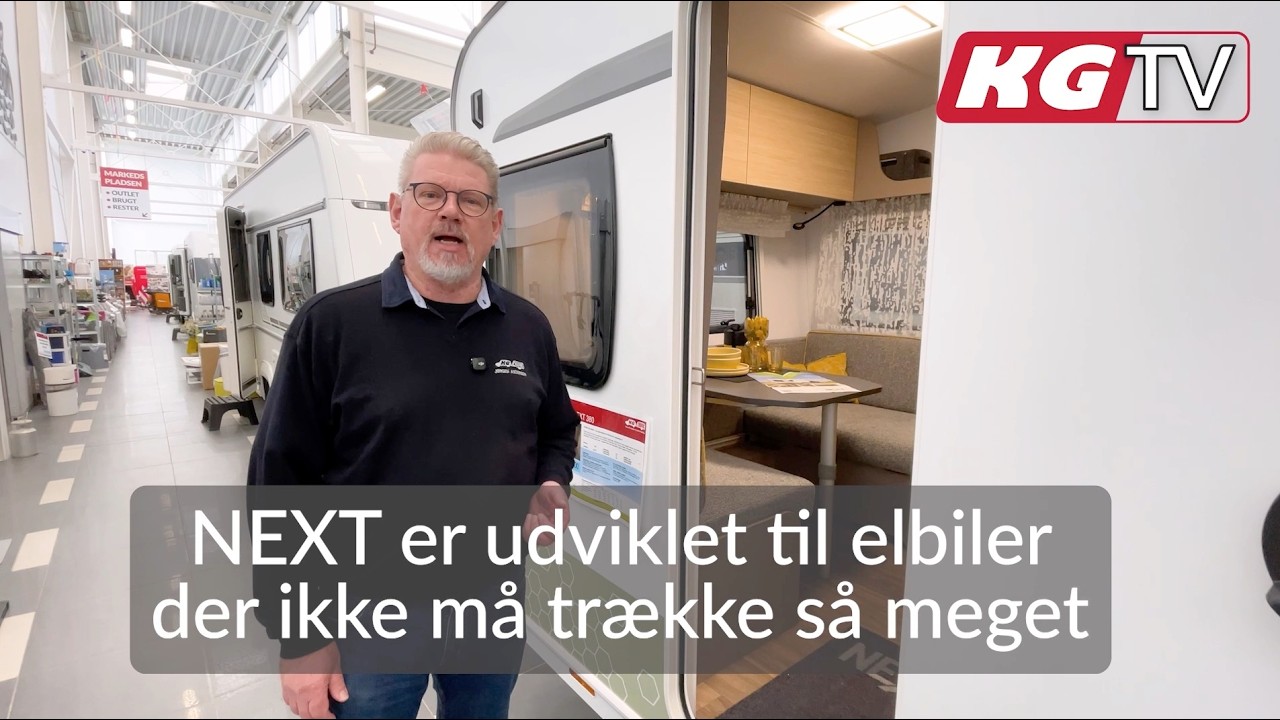 NEXT 380 er netop kåret som årets innovative campingvogn - Se den hos KG Camping i Kolding