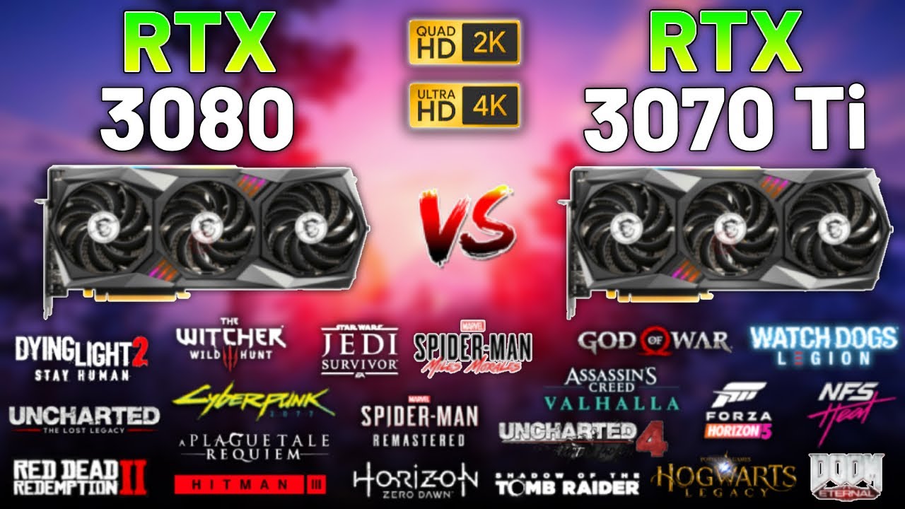 20 Games on RTX 3080 vs RTX 3070 Ti in 2023 - 1440p & 4K