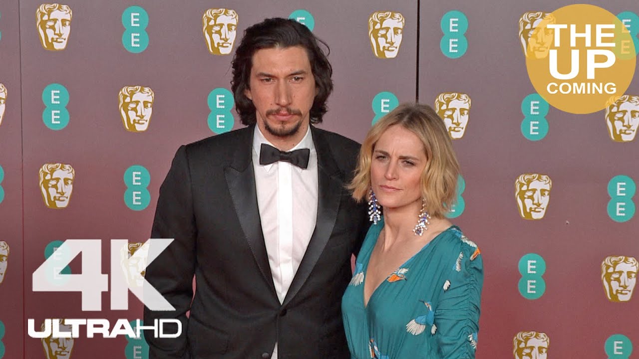 Adam Driver and Joanne Tucker at Baftas: Arrival, red carpet, photocall for Marriage Story
