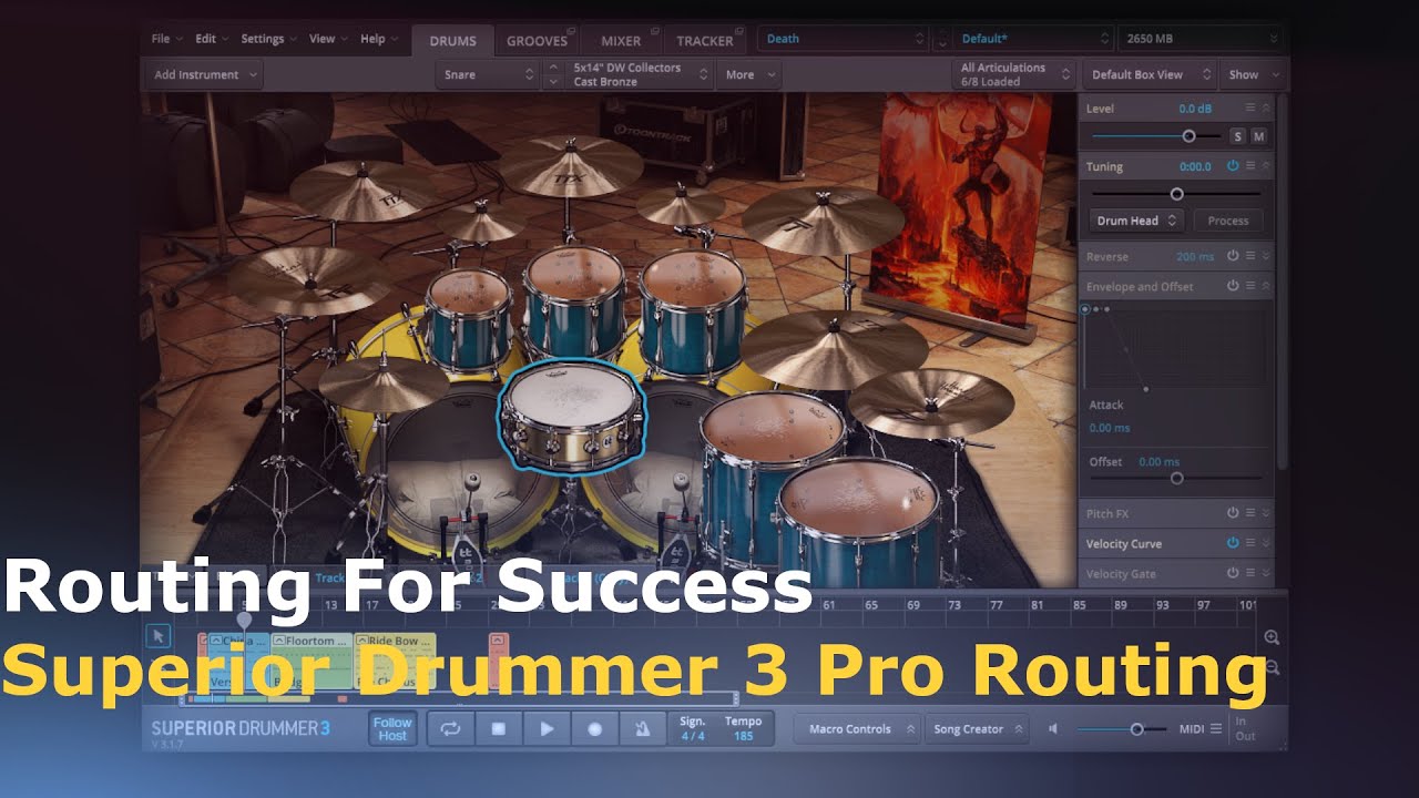 Советы по маршрутизации Superior Drummer 3 Pro