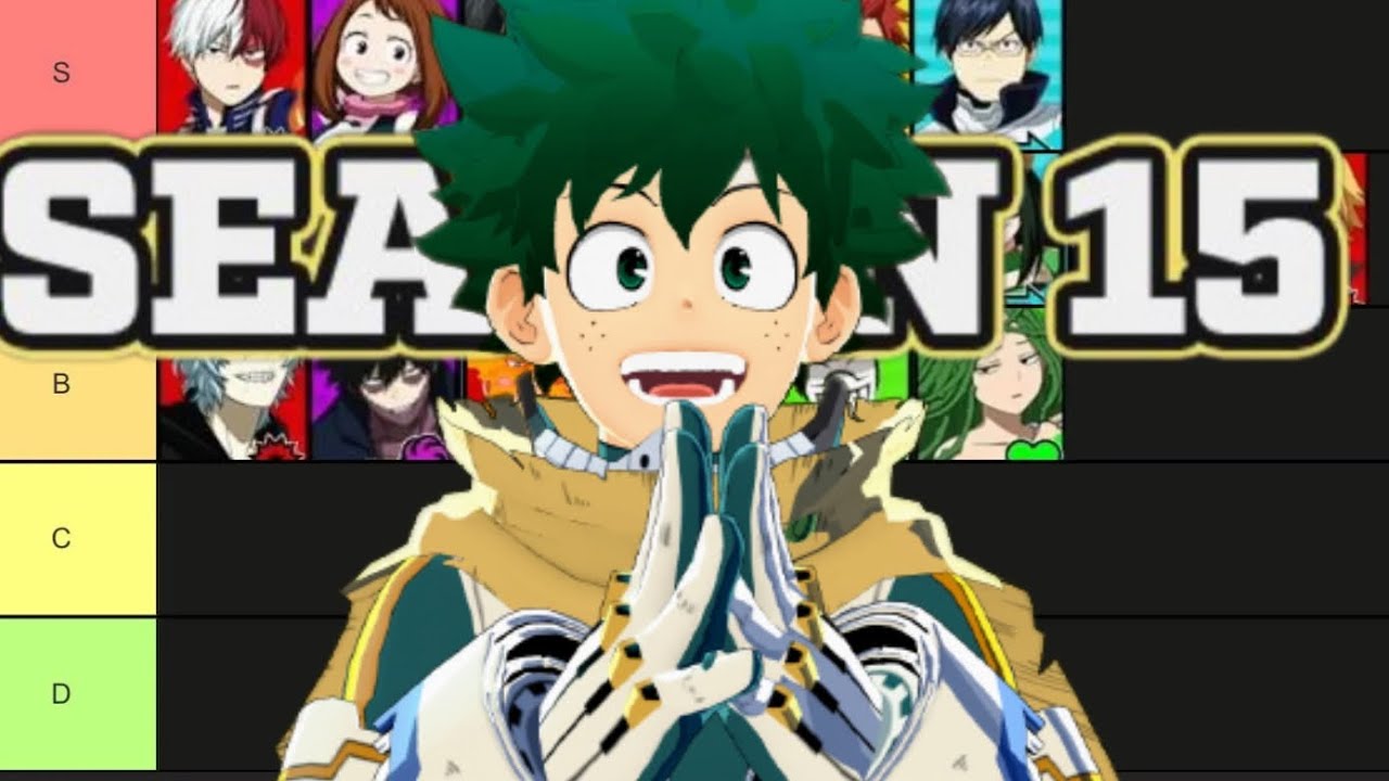 THE BEST MY HERO ULTRA RUMBLE SEASON 15 TIERLIST