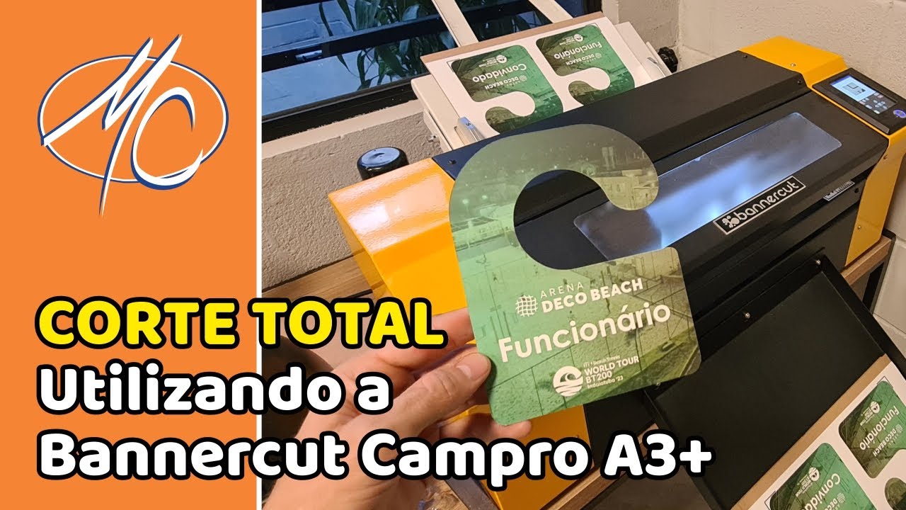 CORTE TOTAL DE PAPEL UTILIZANDO A BANNERCUT CAMPRO A3+