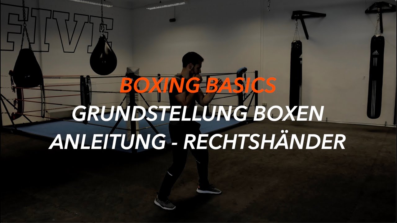 BOXING BASICS - GRUNDSTELLUNG BOXEN - ANLEITUNG RECHTSHÄNDER