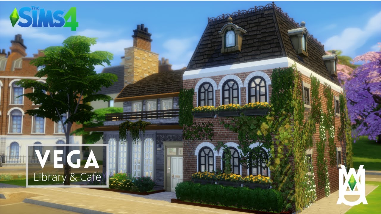 Vega Library & Cafe 📚☕ [Stop Motion Speed Build] - The Sims 4