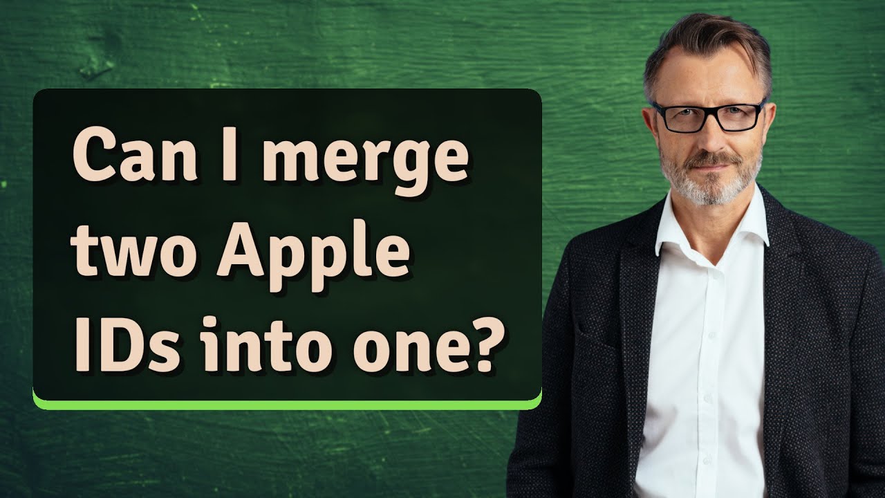 Can I merge two Apple IDs into one?