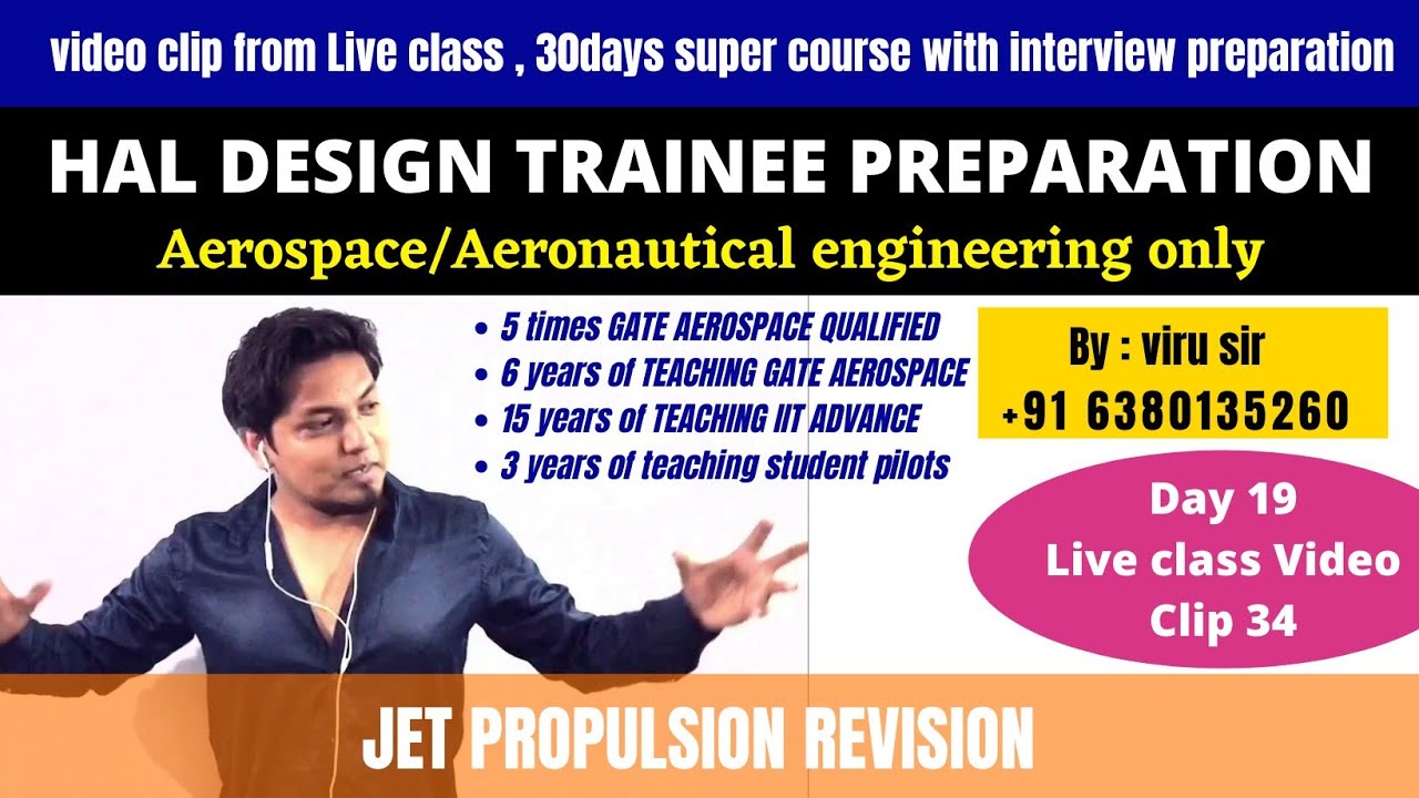 jet propulsion lectures for HAL DESIGN TRAINEE RECRUITMENT |  AEROSPACE | AERONAUTICAL | join class