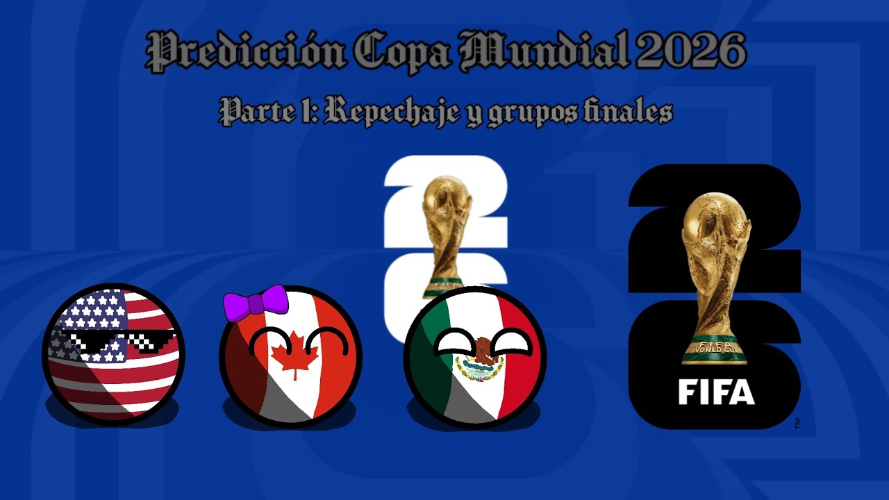 Predicción Copa Mundial 2026 - Parte 1: Repechaje y grupos finales | Countryballs