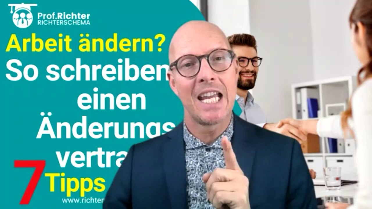 AR 4 2 3 Änderungsvertrag ⭐ So schreibt man einen Änderungsvertrag, um den Arbeitsvertrag zu ändern!