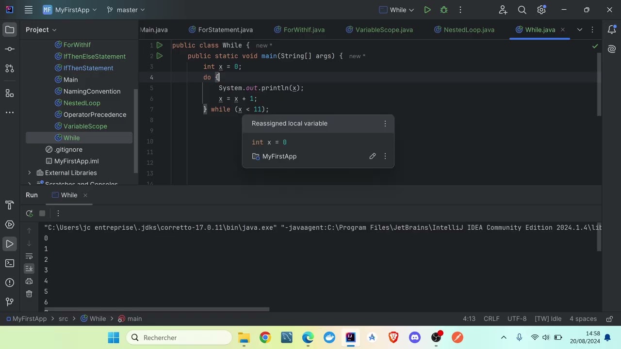 28 Do while statement + exercise