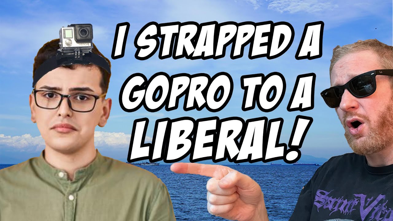 Я прикрепил GoPro к ЛИБЕРАЛУ!