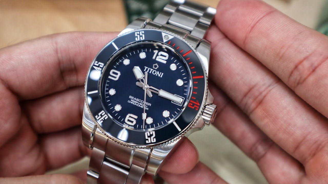 2021全新梅花Titoni seascoper 600米深海水鬼 竟然用自家高阶T10机芯 价格还超亲民! 同价位最强 直接秒杀longines浪琴,美度Mido海星,Oris豪利时