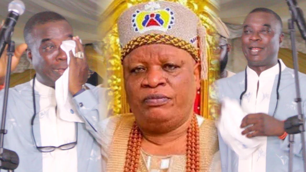 K1 DE ULTIMATE CRIED ON STAGE AS HE PRAISE LATE  OBA OF ISOLO ON HIS BURIAL CEREMONY