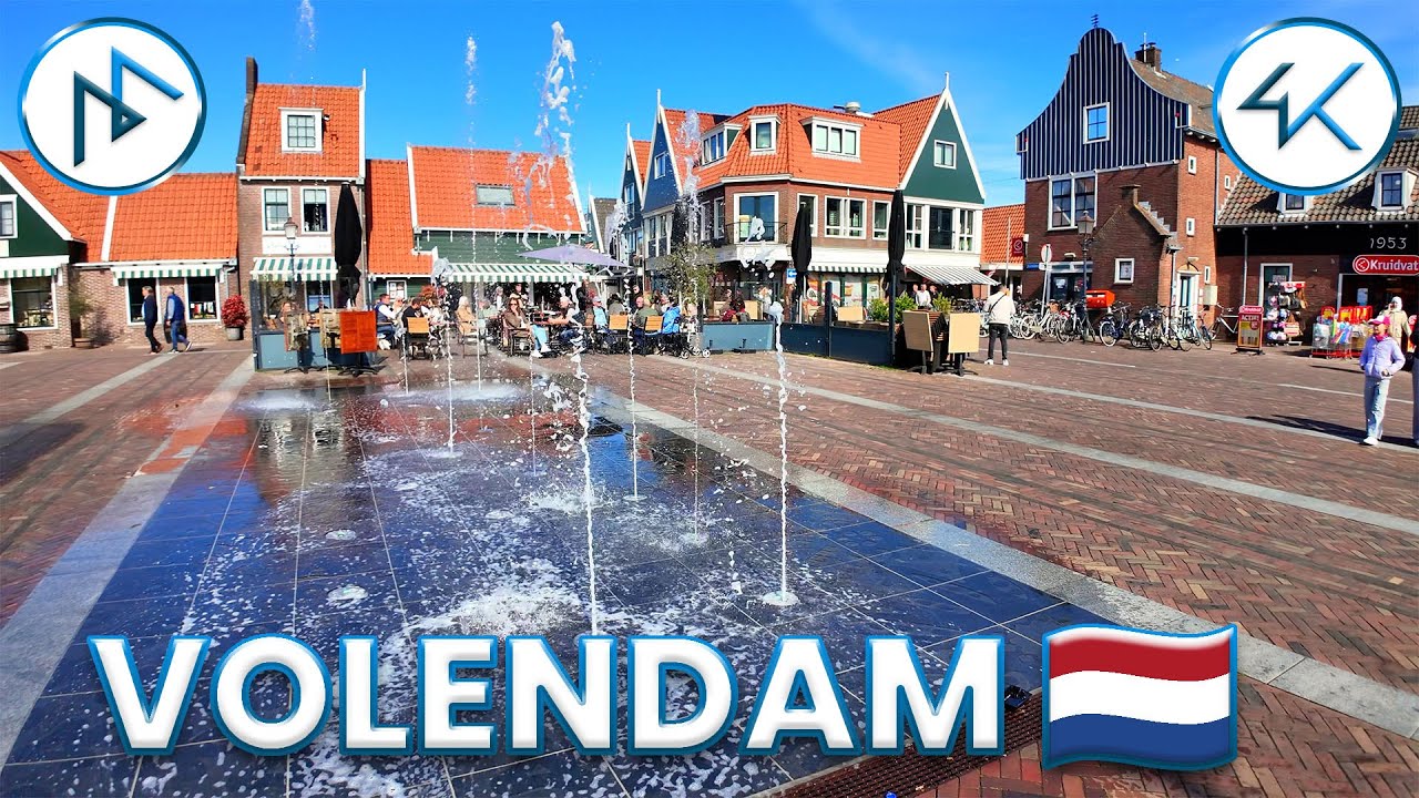 ⚓️ Walking Tour Volendam, Netherlands 🇳🇱 | 4K