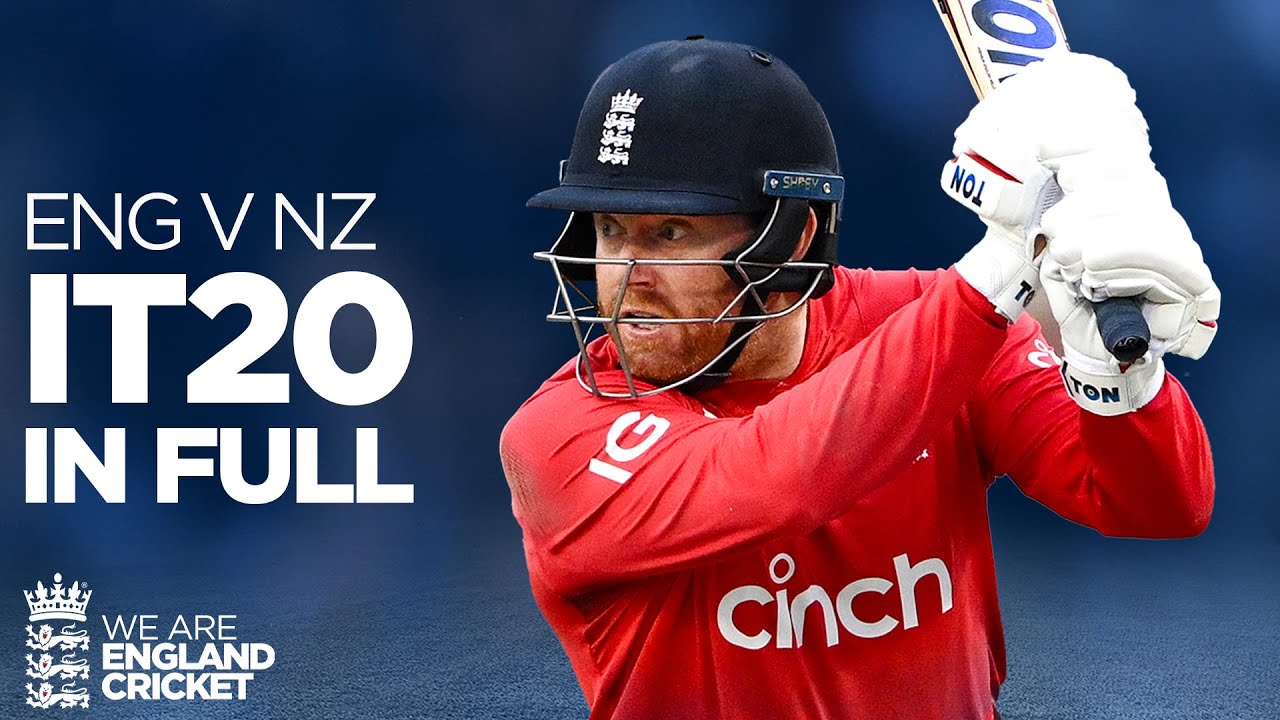 Bairstow Smashes 86* off 60 Balls | IT20 IN FULL | England v New Zealand