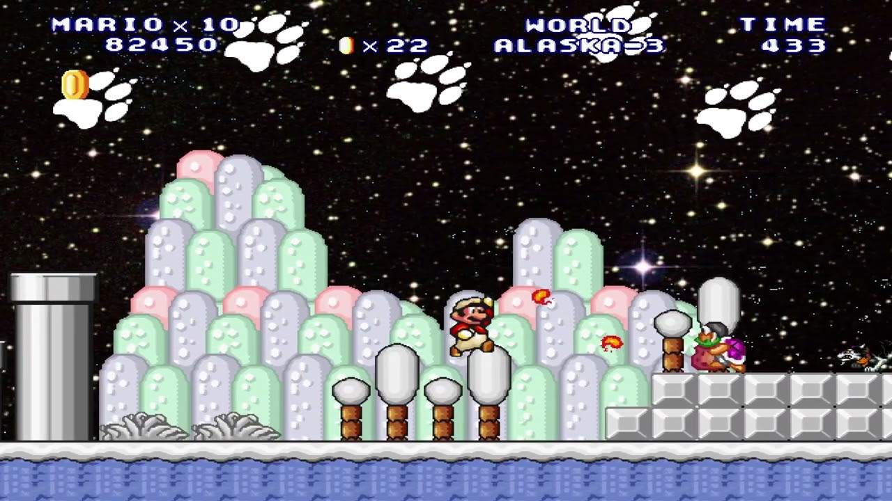 Mario Worker Remake 3.0 World Alaska By Lisek Toad Gameplay