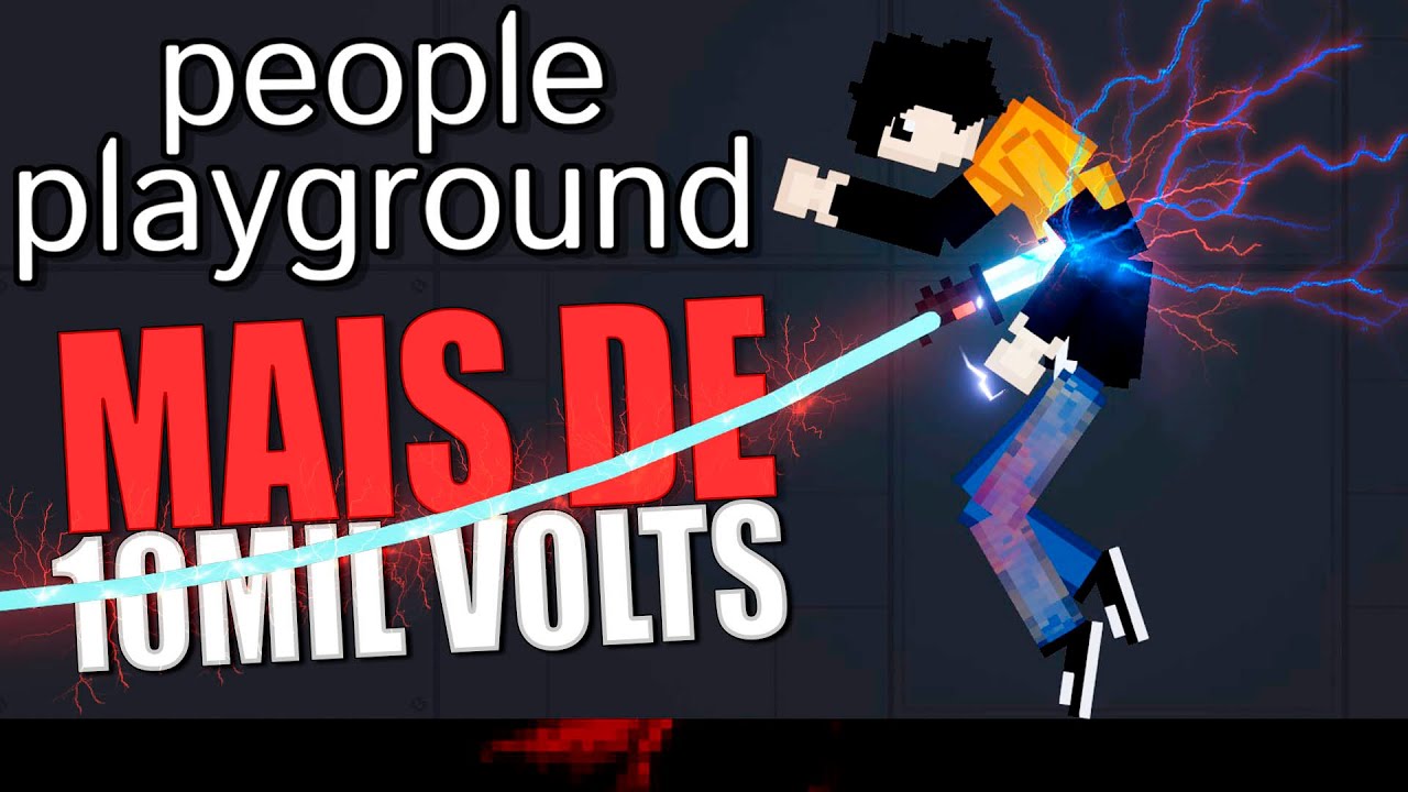 Mais de 10mil Volts no People Playground (Boneworks 2d)