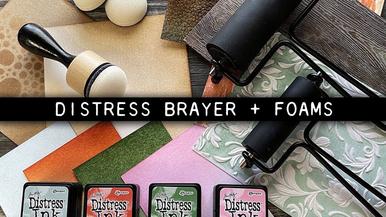 Tim Holtz Distress Brayer + Domed Foam