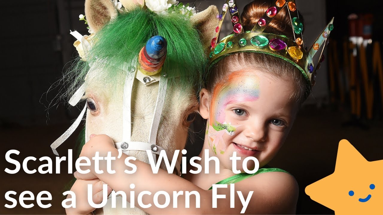 Scarlett's wish to see a unicorn fly